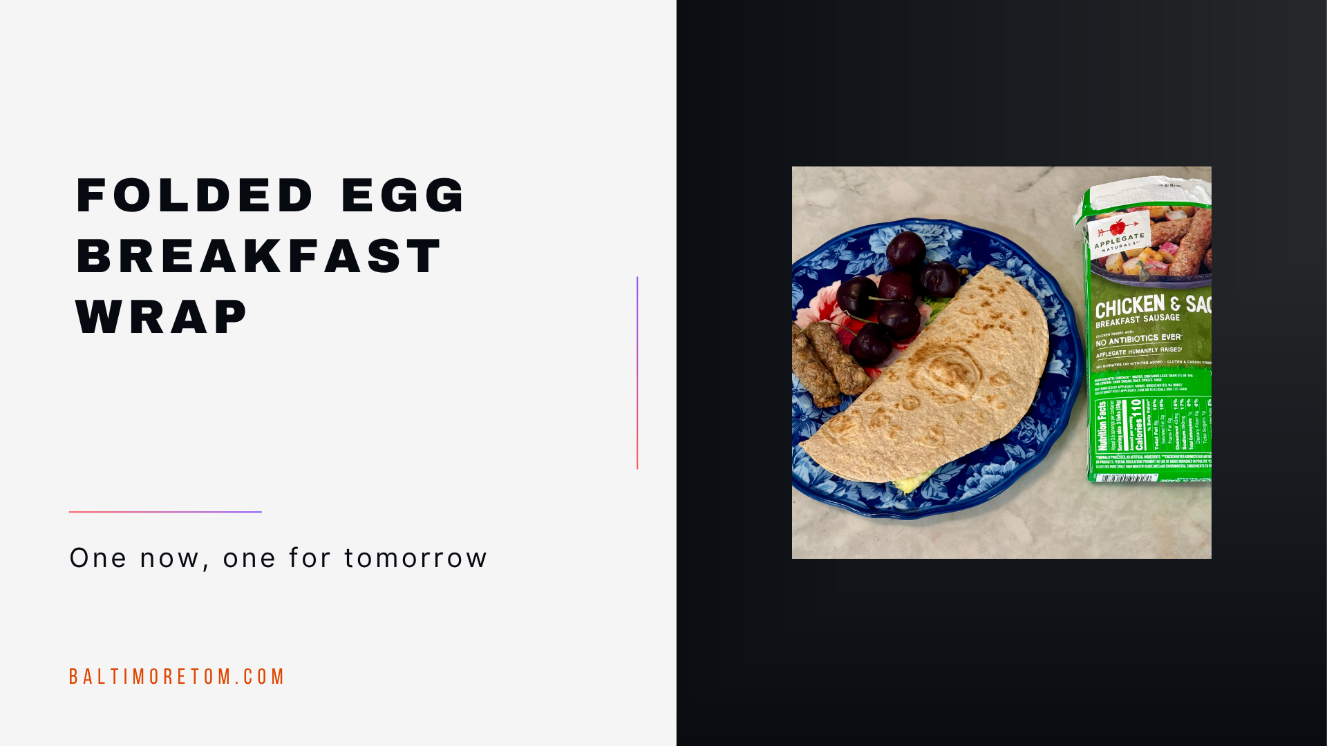 Folded Egg Breakfast Wrap (Dairy-Free, Low Carb)