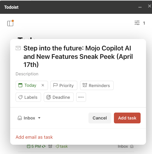 ToDoist Extension